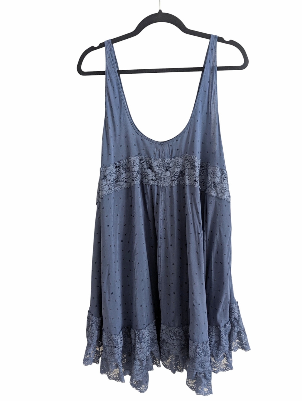 Intimately FREE PEOPLE She Swings Trapeze Slip Dress With Lace Detailing Medium - Picture 2 of 7